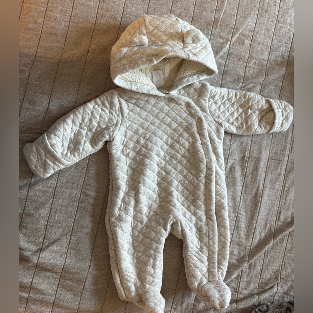 Carter's Quilted Cream Footed One Piece